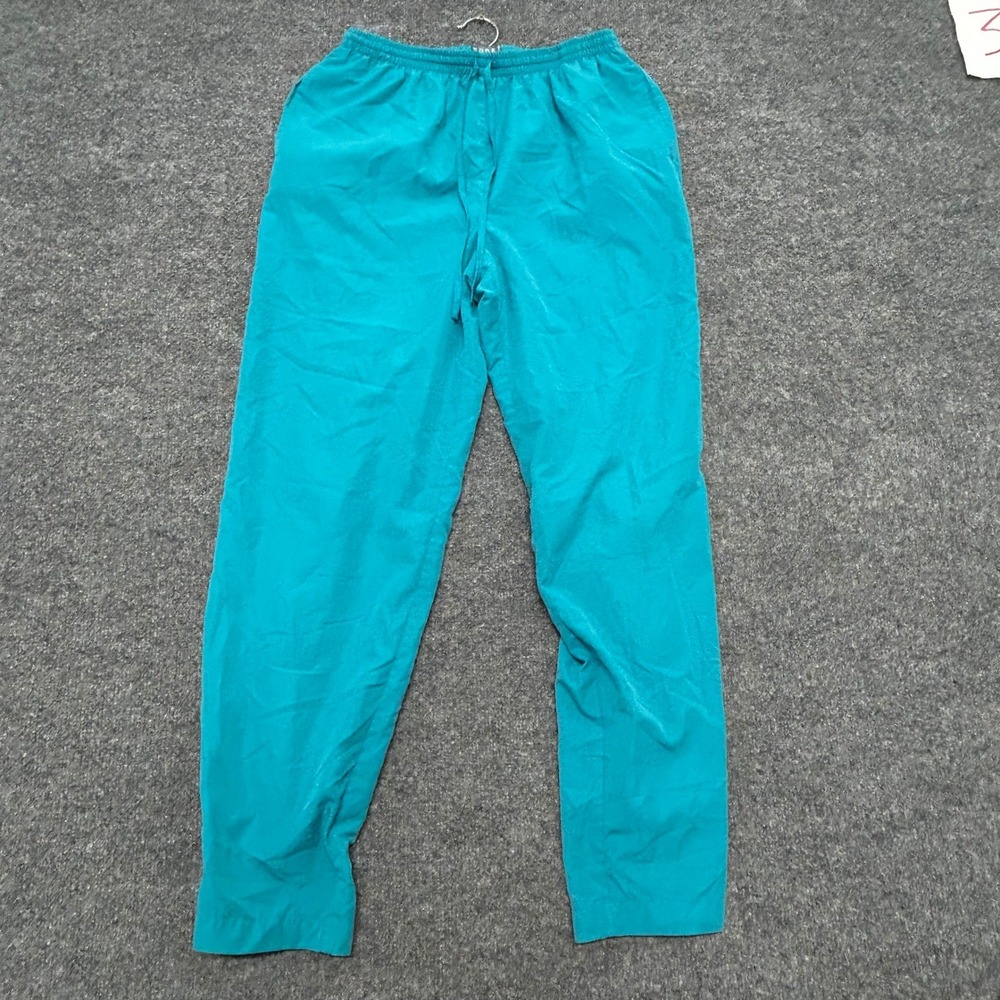 Koret Pants Womens Size S Teal Elastic Waist Drawstring Casual Relaxed Fit